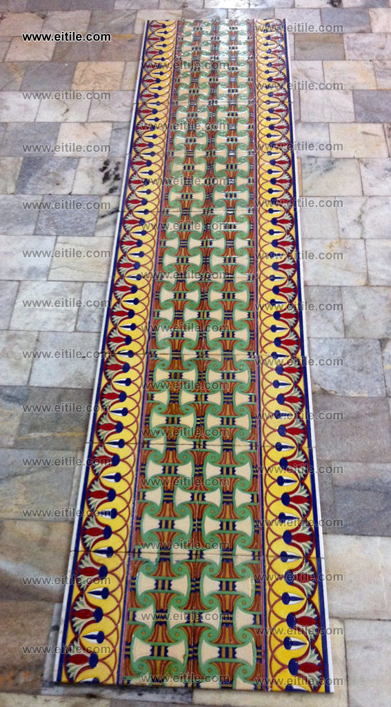 Seven Color Tile, Polychromic Tile, Handmade Tile, Hand Painted Tile, www.eitile.com