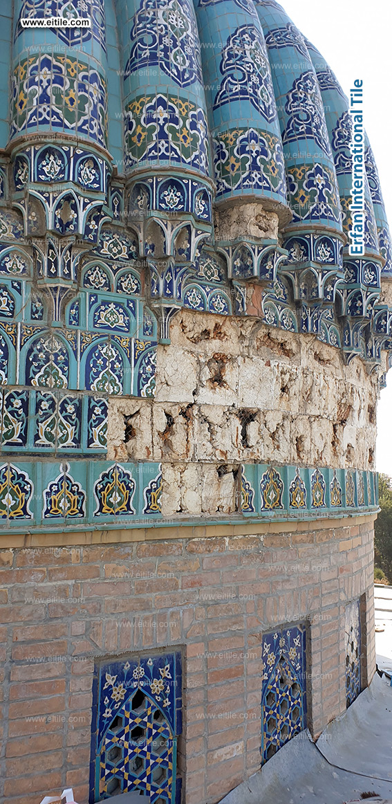 Samarkand Imam Al Moturidi's mausoleum tile work, www.eitile.com