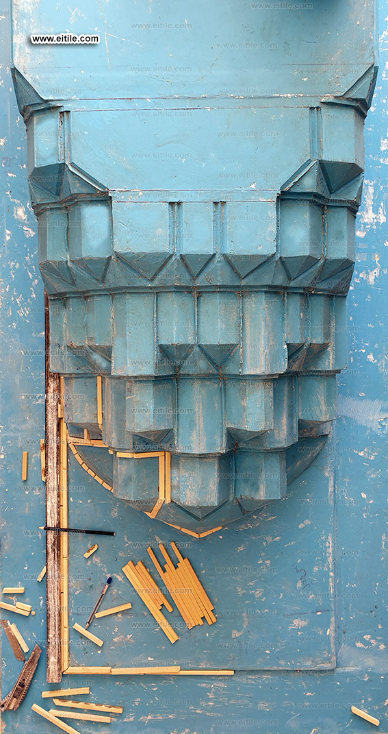 Muqarnas tile panel for interior decoration, www.eitile.com