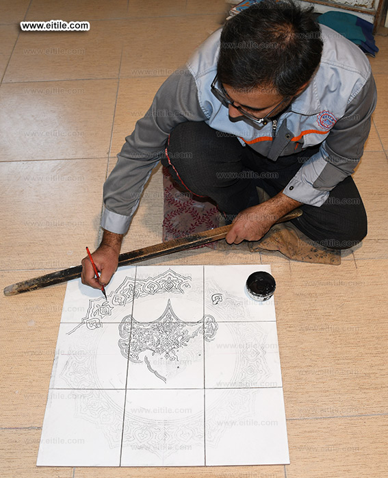 Designing and manufacturing company logo on handmade tiles, www.eitile.com