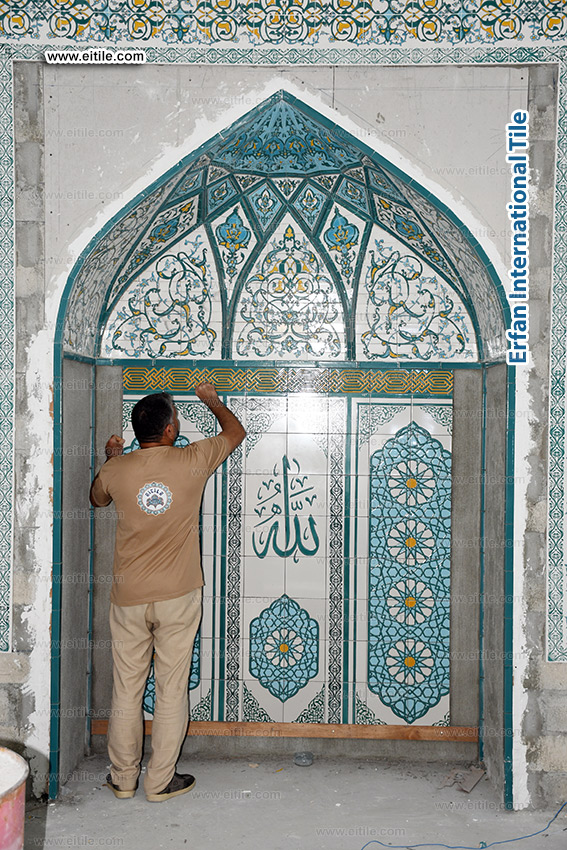 Islamic tiles supplier for Mosque Minbar, www.eitile.com