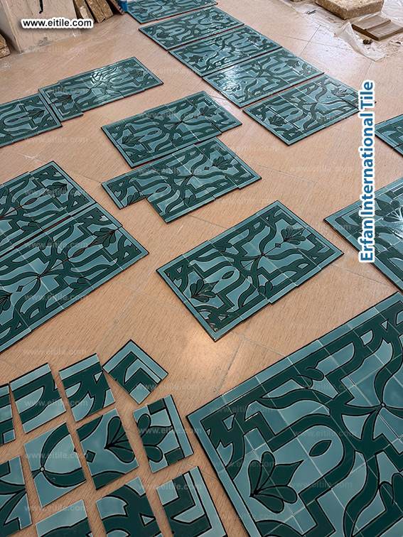 Luxury Iranian handmade tiles for interior & exterior design by Erfan International Tile, www.eitile.com