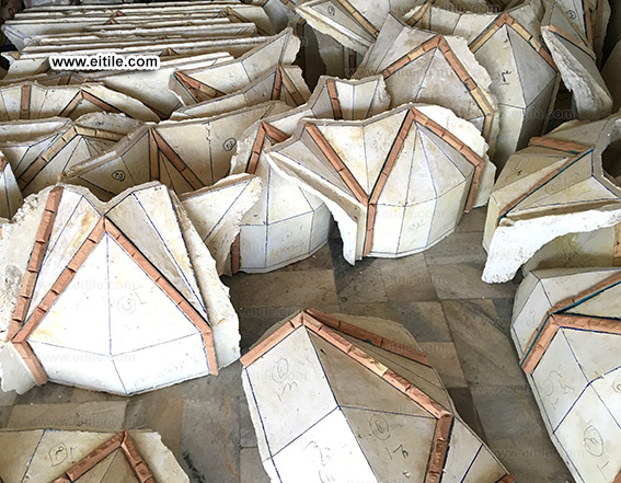 Islamic handmade Muqarnas tiles, www.eitile.com