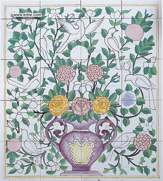 Iranian persian tile art, www.eitile.com