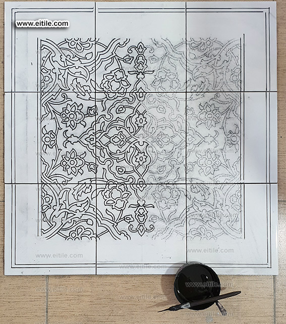 Seven color tile drawing, www.eitile.com