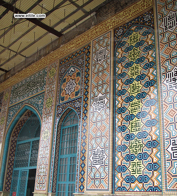 Persian handmade Moagheli tiles, www.eitile.com