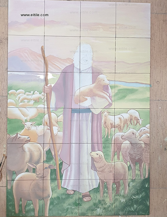 Painting on tile panel, www.eitile.com