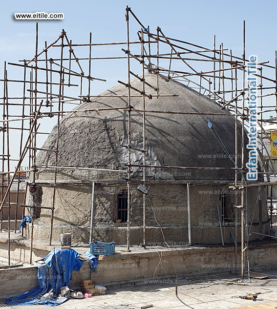 Iraq, Sulaimaniyah grand mosque dome tile supplier, www.eitile.com