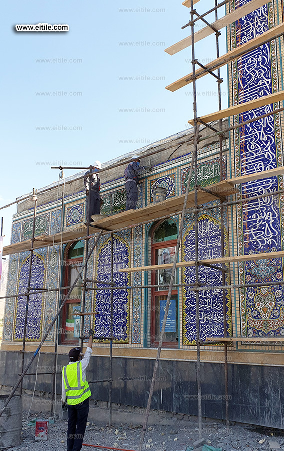 Mosque tile for entrance and facade, www.eitile.com