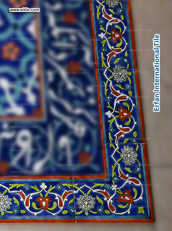 Handmade Persian border tiles, www.eitile.com
