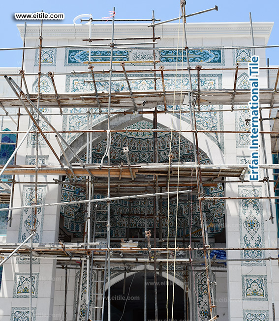 Mukarnas tile supplier for Mohammed Ali Mosque in Eydhafushi mosque, Maldives, www.eitile.com