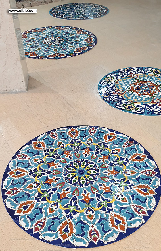 Handmade circle frame wall tile supplier, www.eitile.com