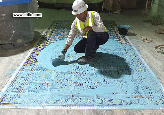 Floor carpet tile grouting, www.eitile.com