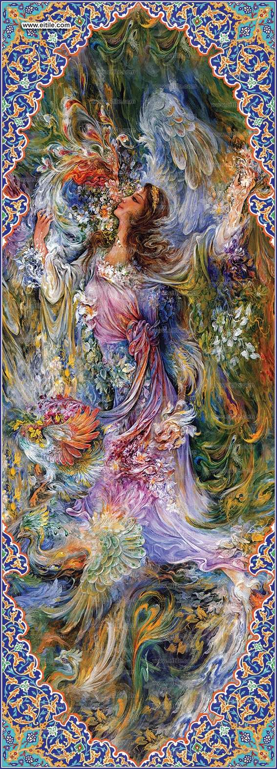 Persian tile panel special design, www.eitile.com