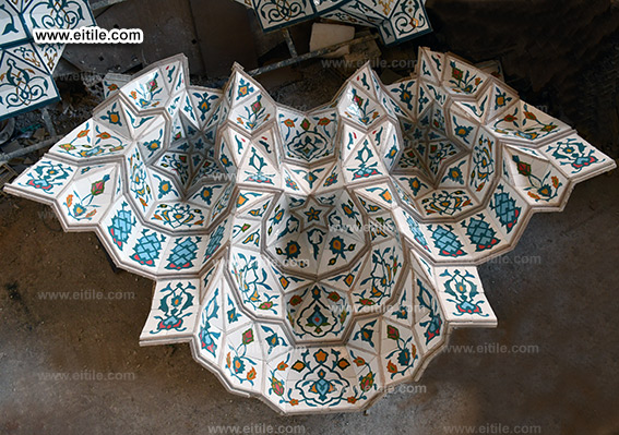 Mosque Muqarnas tile panels supplier, www.eitile.com Mosque Muqarnas tile panels supplier, www.eitile.com