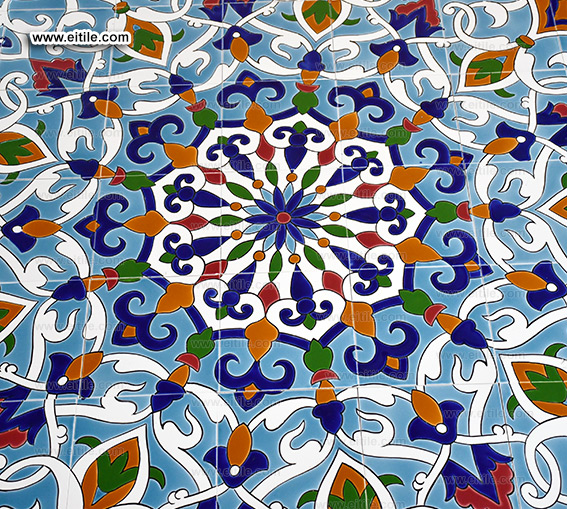 Handmade circle frame wall tile supplier, www.eitile.com