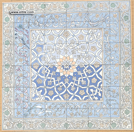 Hafiz poems calligraphy on handmade tiles, www.eitile.com Hafiz poems calligraphy on handmade tiles, www.eitile.com
