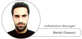 Mehdi Ghazavi, Installation manager of Erfan International Tile Company