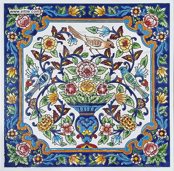 Hand painted seven color tiles, www.eitile.com